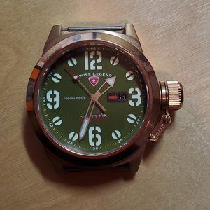 Swiss Legend Submersible Watch. Green face.